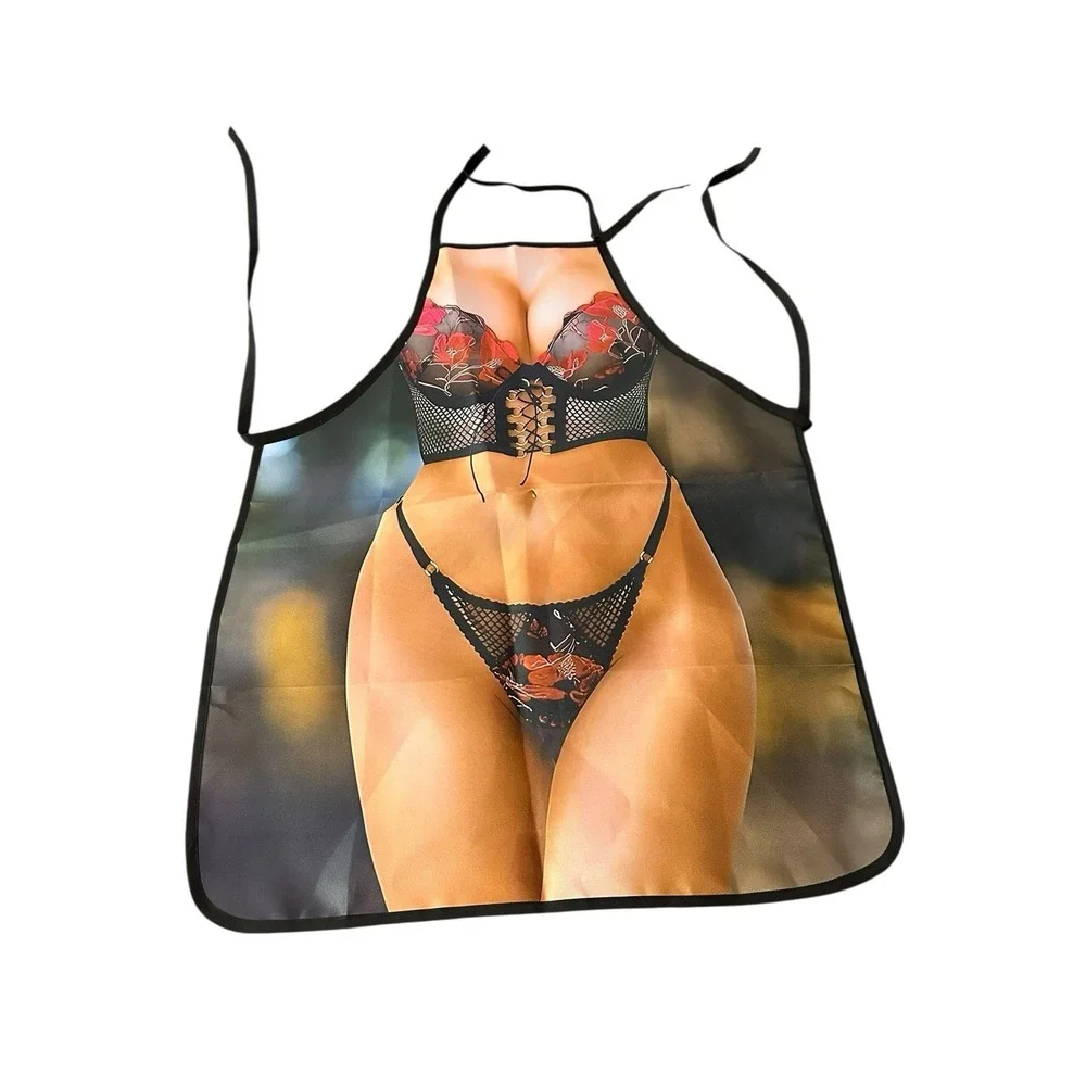 NEW novelty adult ONE SIZE apron full coverage funny SEXY LADY‎ BODY